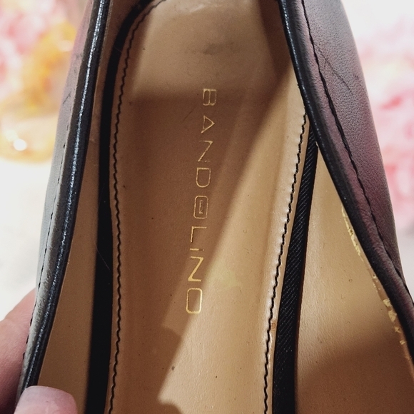 BANDOLINO Black Leather Ballet Flats Size 8.5M - Picture 10 of 12